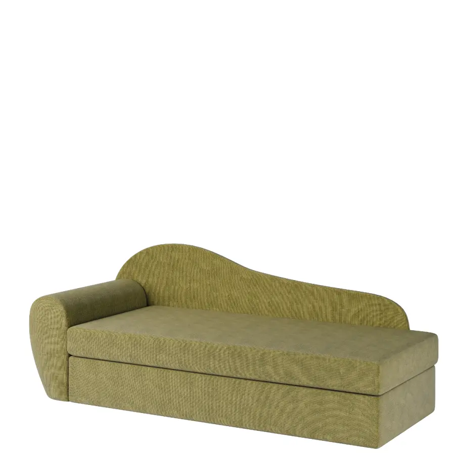 MATYLDA válenda celočalouněná, provedení levé, látka B 18 zelený melír